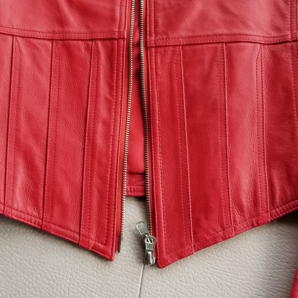 BNWT Nygard Red Leather Jacket - Picture 6 of 7